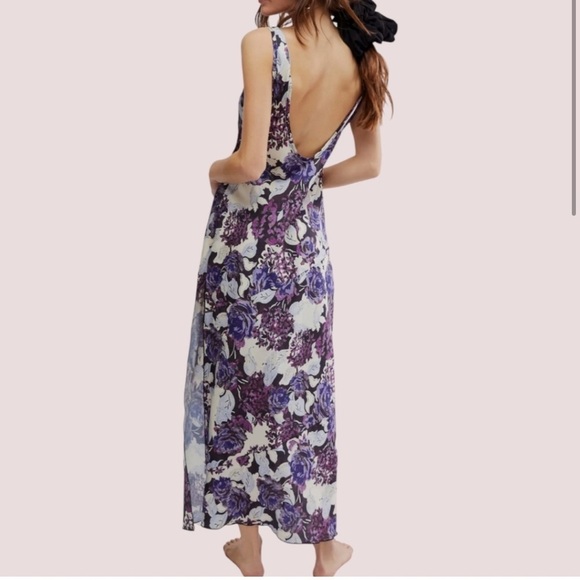 NWT Free People Worth The Wait Floral Maxi Dresss Size Medium - Picture 3 of 8
